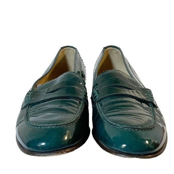 J. Crew Green Patent Leather Loafers - Picture 7 of 11